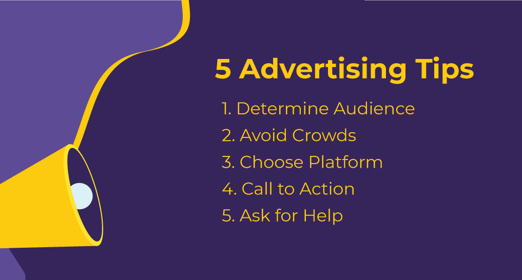 list of 5 advertising tips for businesses