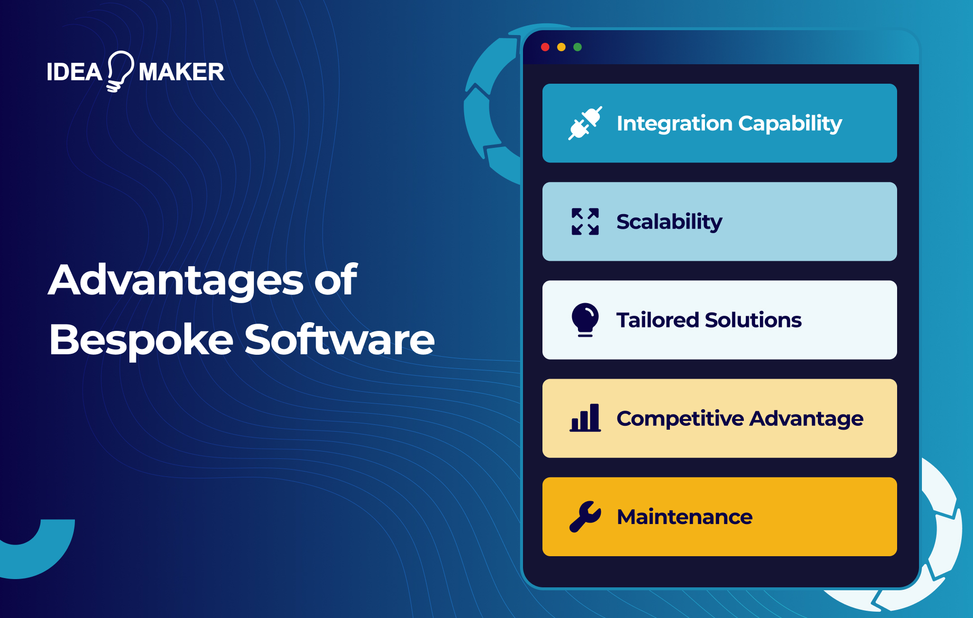 Ideamaker - Advantages of Bespoke Software