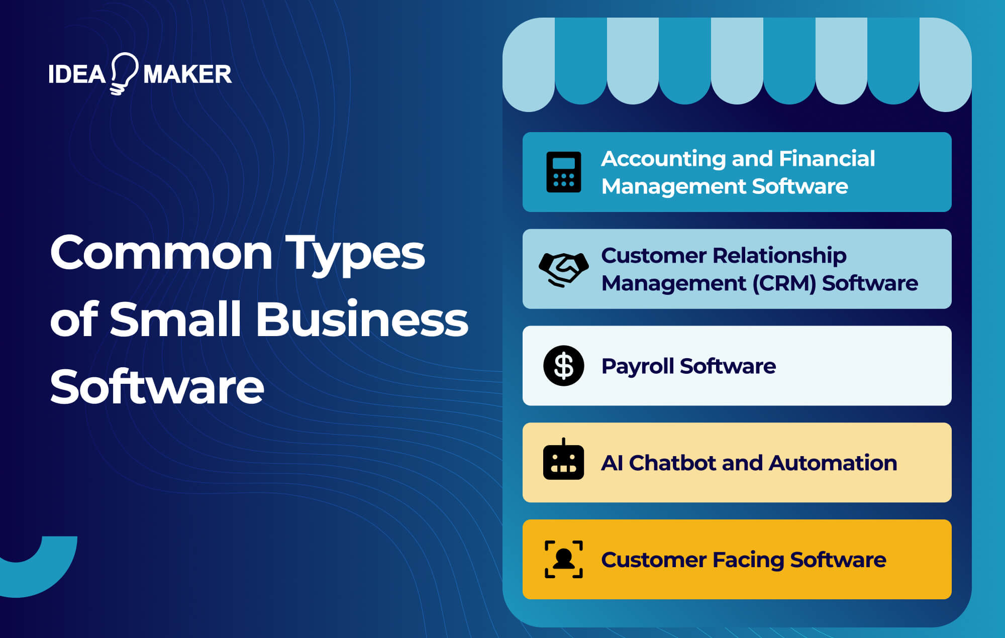 Ideamaker - Common Types of Small Business Software