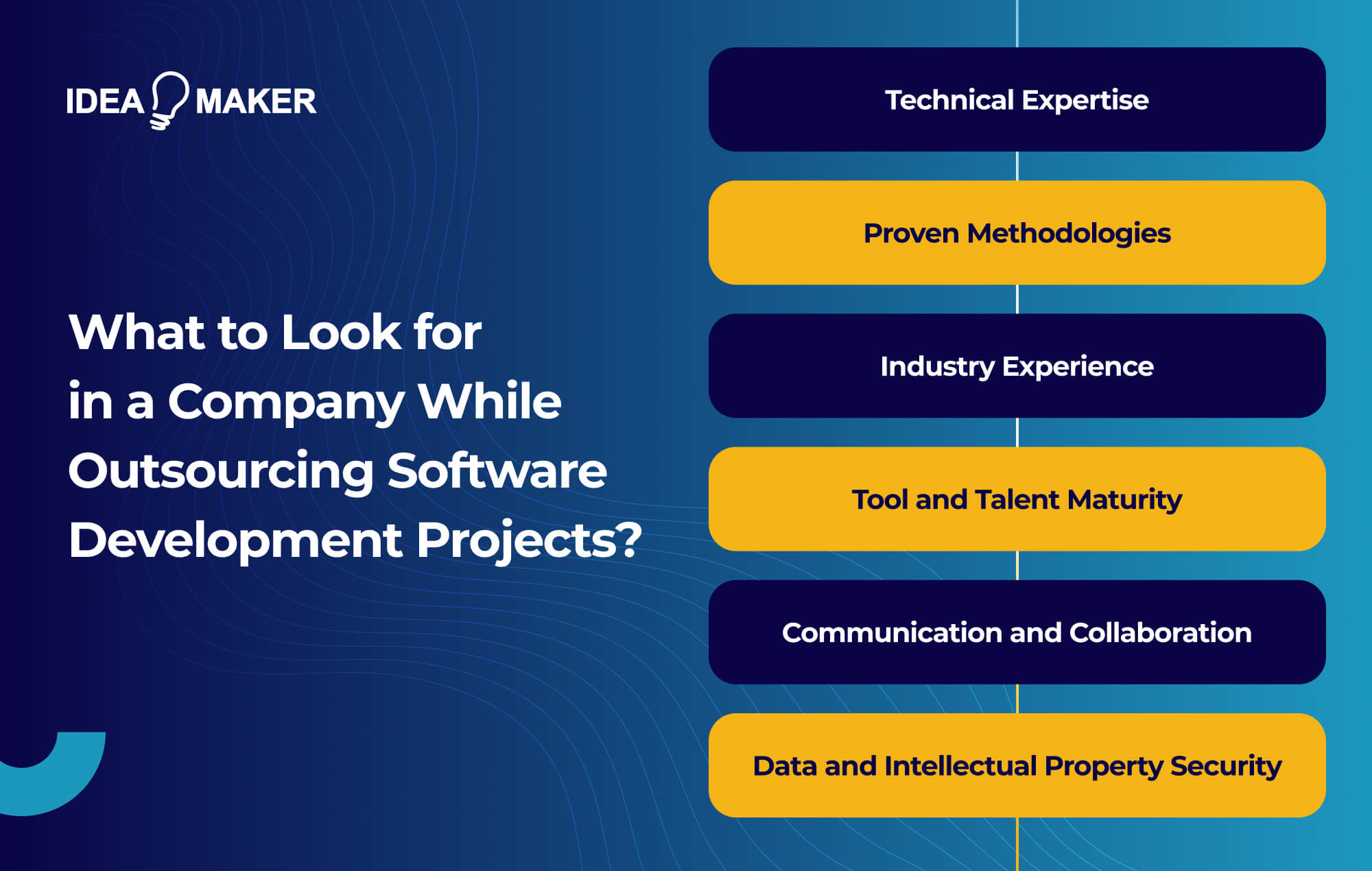 Ideamaker - What to Look for in a Company While Outsourcing Software Development Projects_