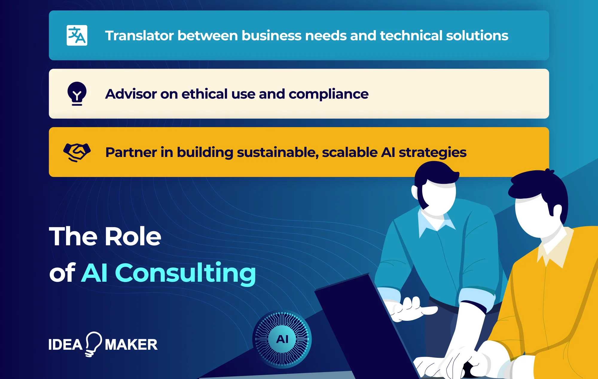 Idea Maker - the role of ai consulting