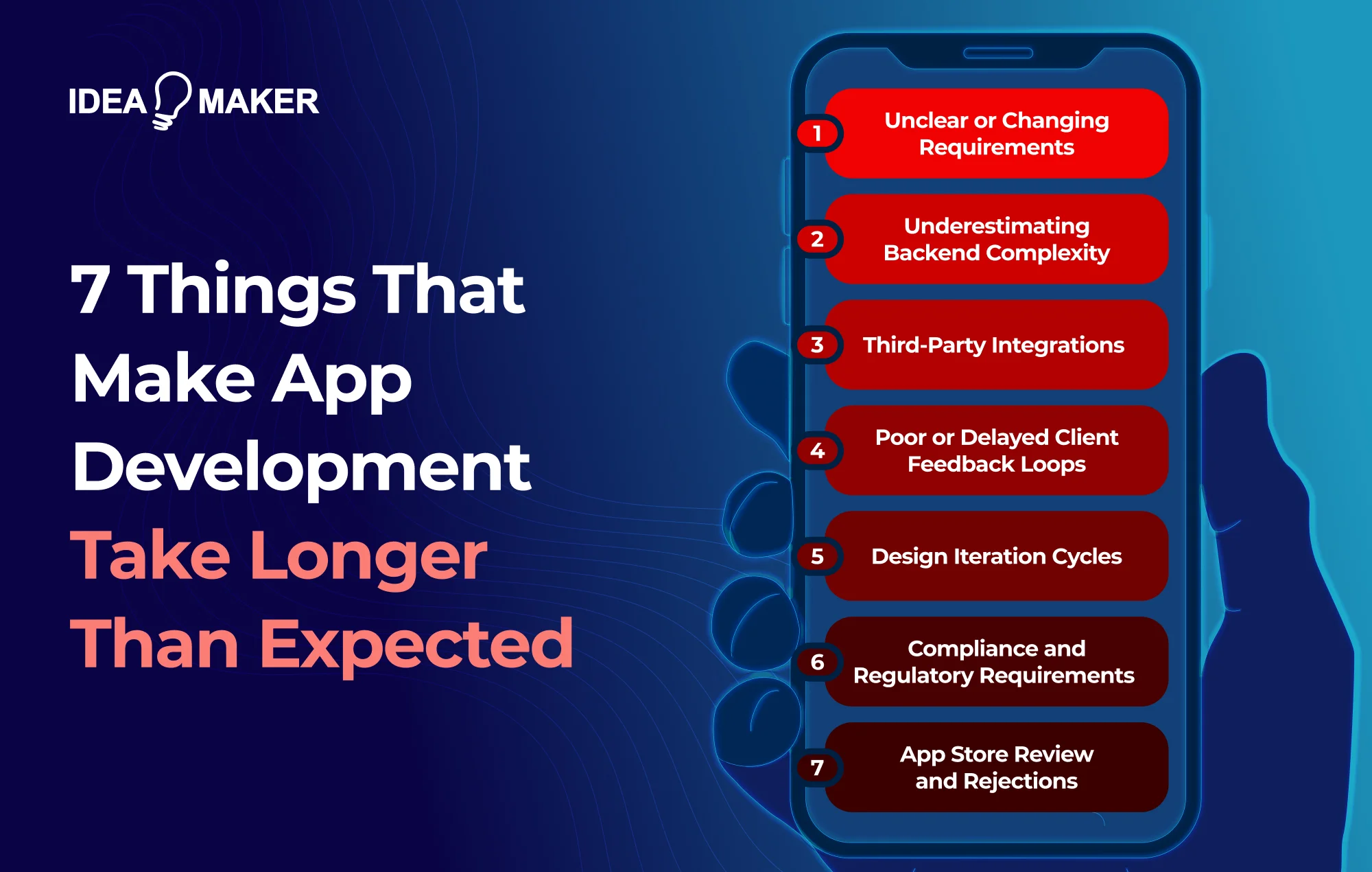 Idea Maker - seven things that make app development take longer than expected